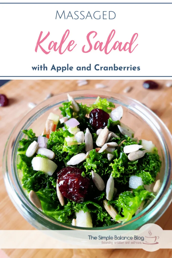 Massaged Kale Salad With Apple and Cranberries 6
