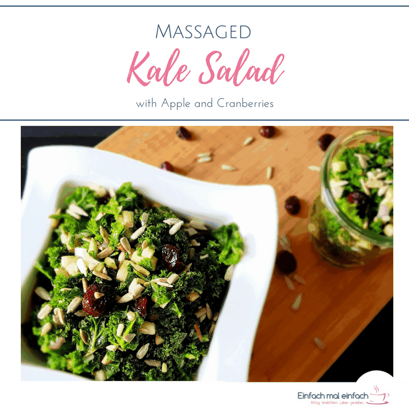 Massaged Kale Salad With Apple and Cranberries