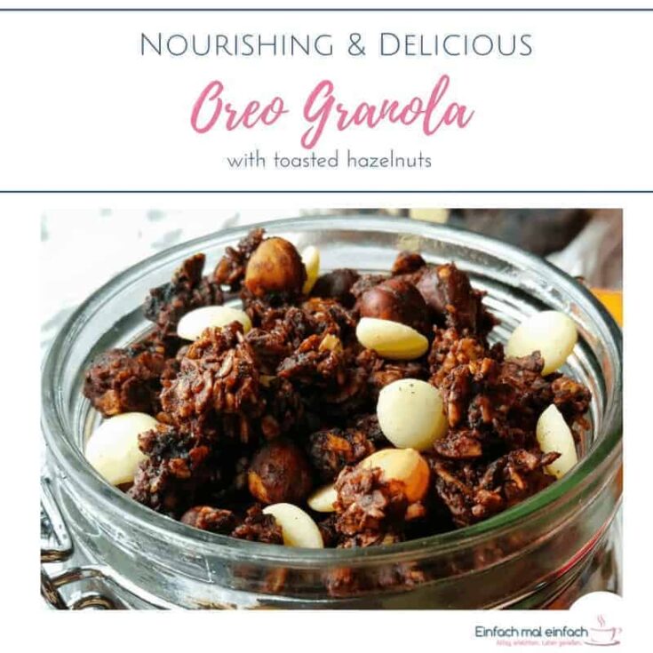 Oreo granola with toasted hazelnuts 4 Oreo Granola