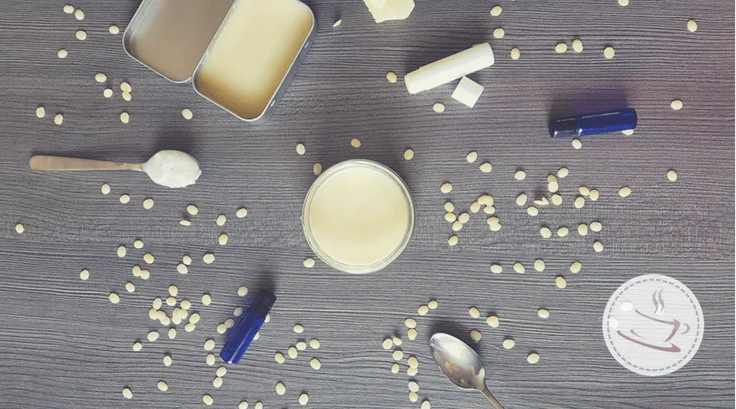 anti-itch balm ingredients flatlay photo