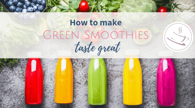 five bottles of green smoothies