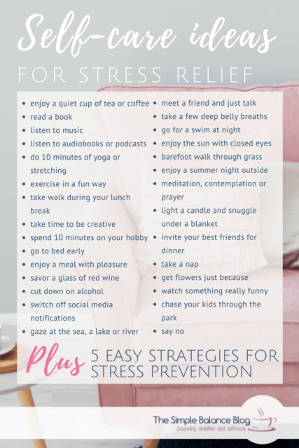 37 Easy Self-care Tips For Busy Days - The Simple Balance