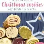 Healthier slice and bake cookies Pinterest image