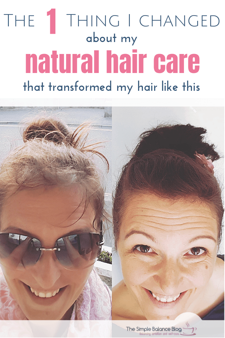 natural hair care Pinterest image