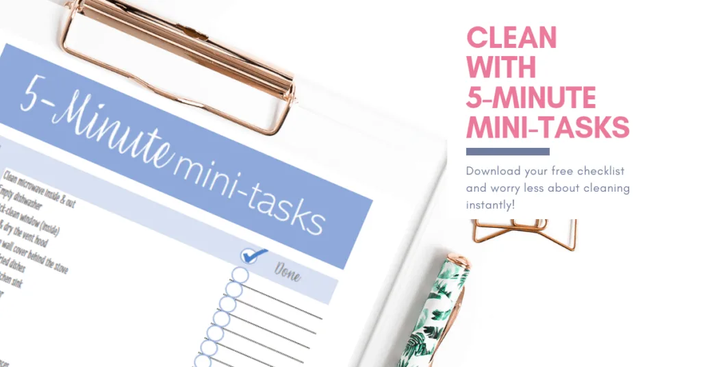 [Cleaning checklist] Transform your home with 5-minute tasks 3