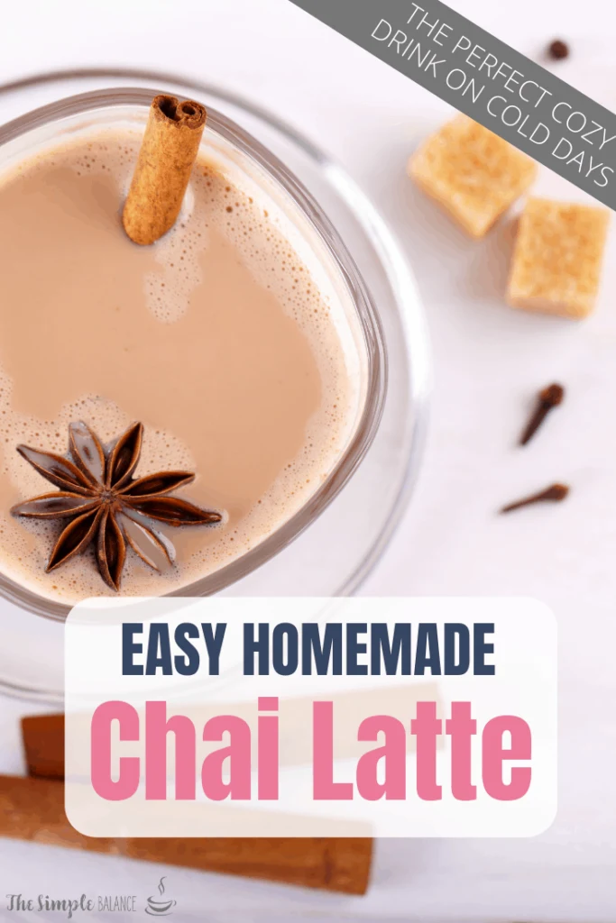 Chai Latte with easy homemade syrup 4