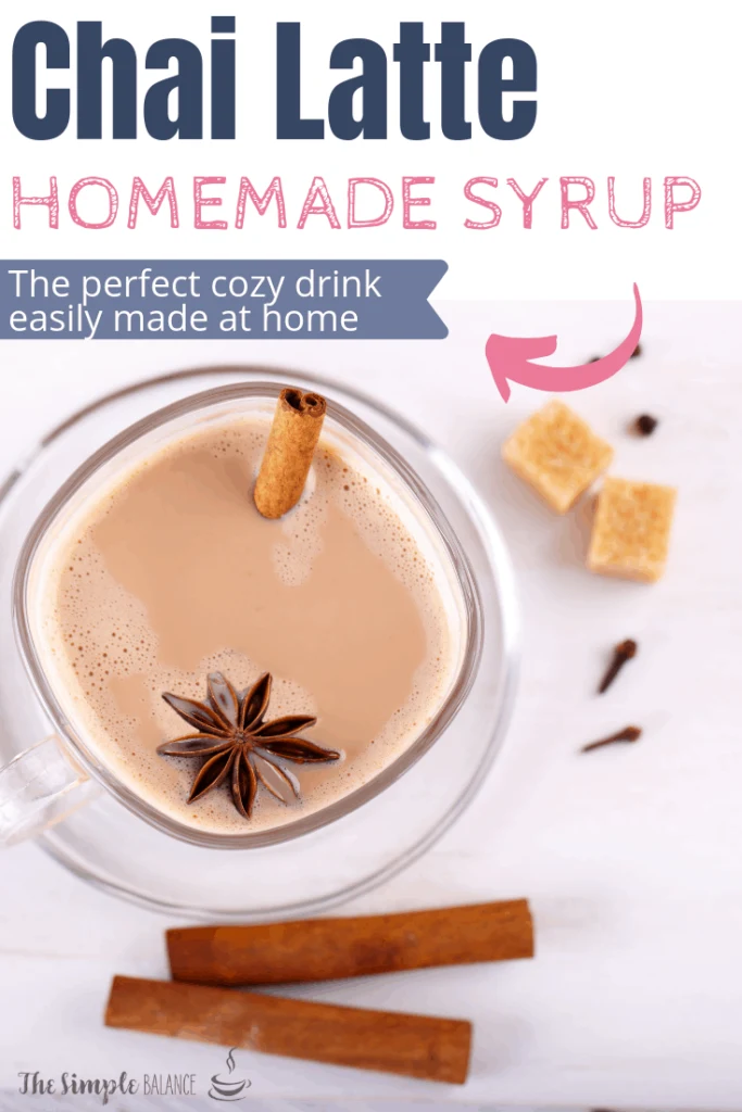 Chai Latte with easy homemade syrup 6
