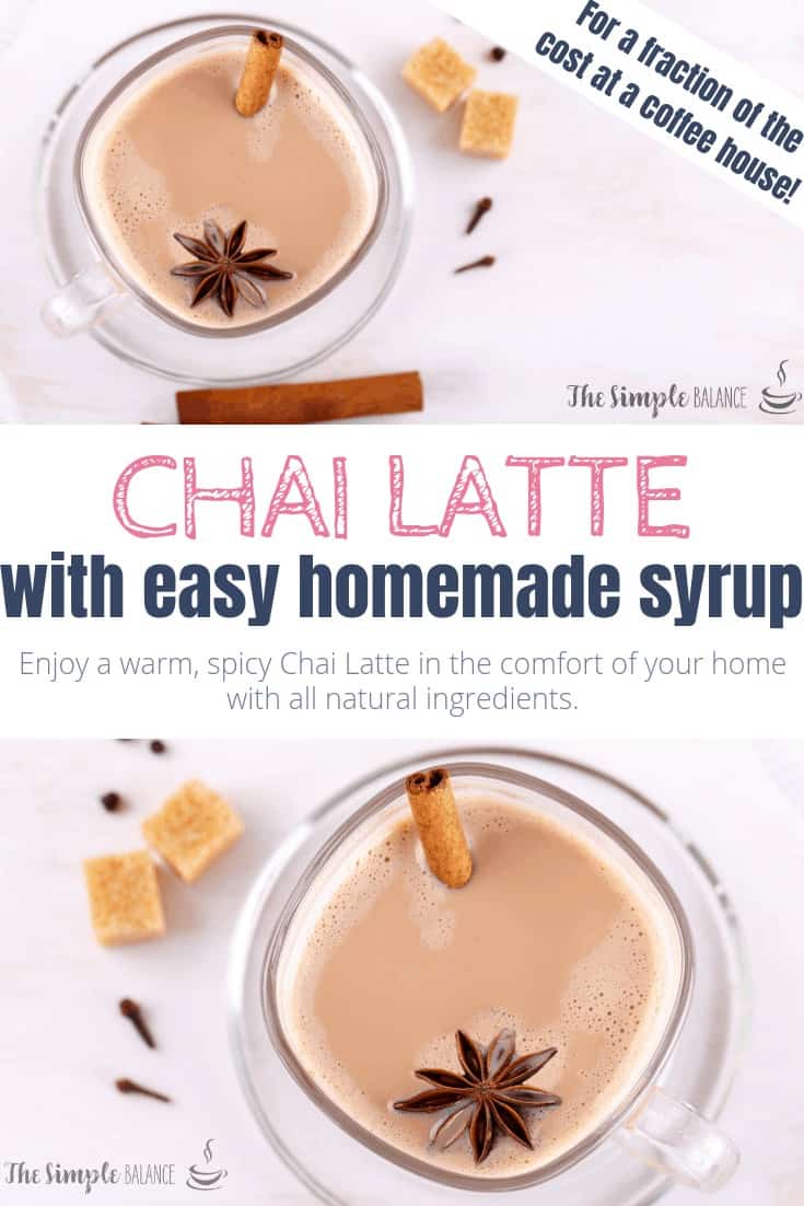 Chai Latte with easy homemade syrup 3