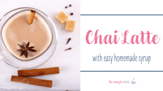 Chai Latte with easy homemade syrup 17