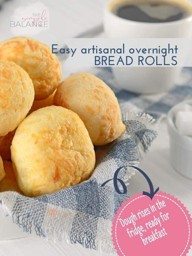 Artisanal overnight bread rolls