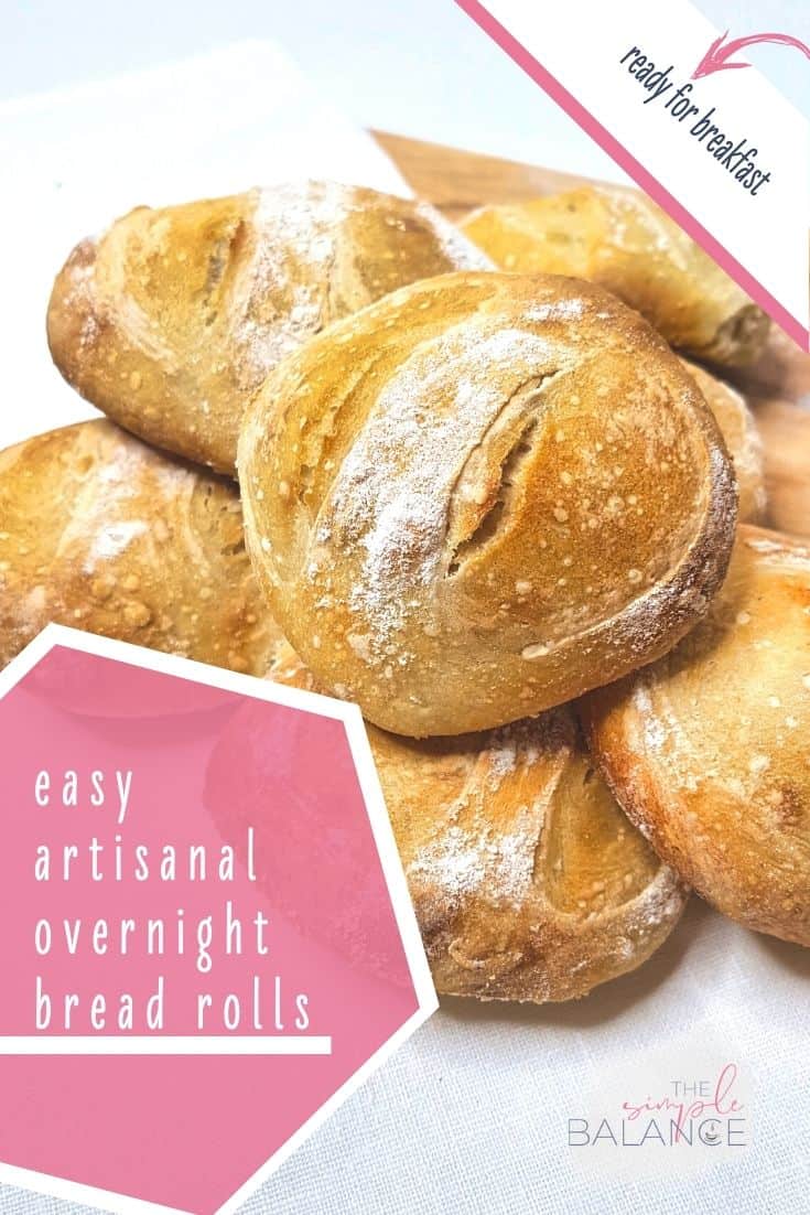 Easy artisanal overnight bread rolls 3