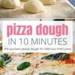 Fresh quick pizza dough in just 10 minutes 1