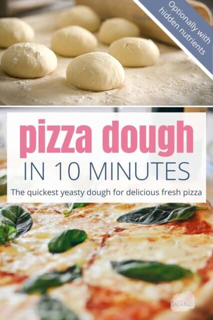 Fresh quick pizza dough in just 10 minutes - The Simple Balance