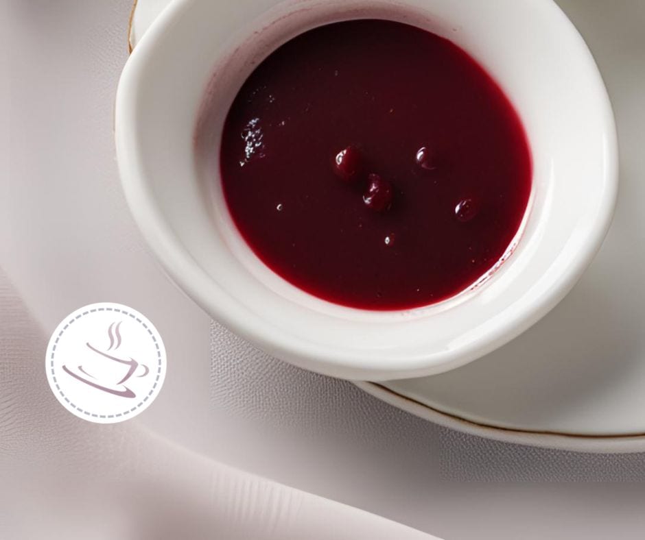 a cup of red liquid
