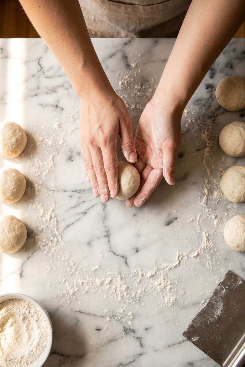 Quick Rolls in 35 Minutes - Fresh Bread Without the Wait 2 shaping quick rolls by hand
